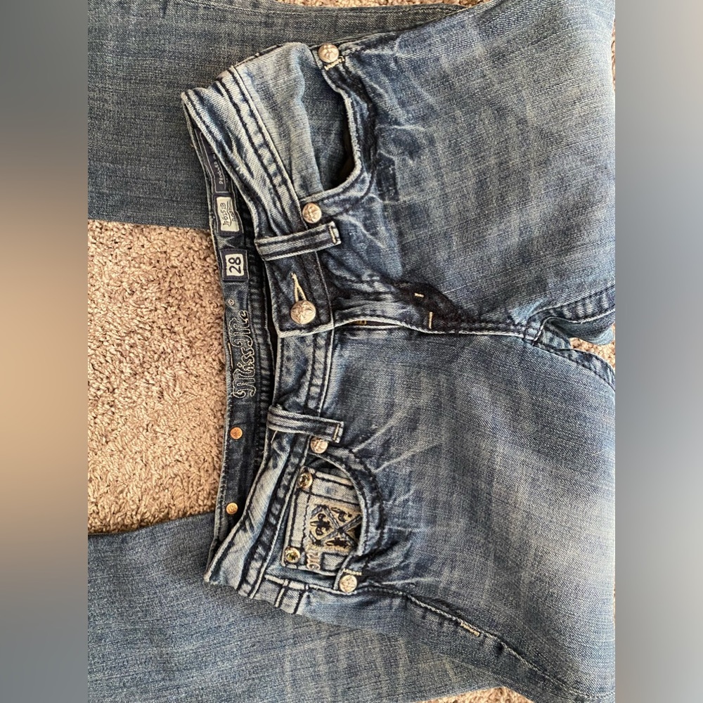 2000s low rise Miss Me jeans